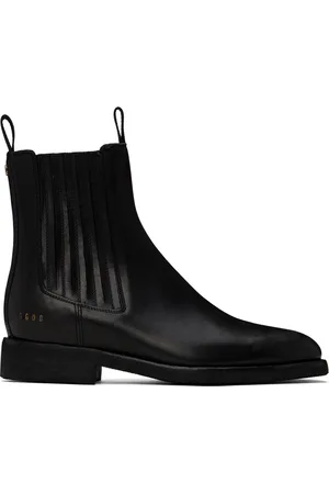 Golden Goose Black Leather Chelsea Boots