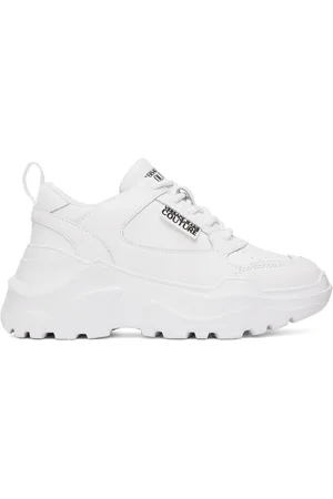 VERSACE White Speedtrack Sneakers