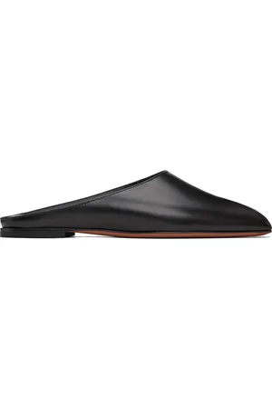 Alaïa Black Spike Flat Open Mules