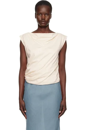 Baserange Off-White Turn Tank Top