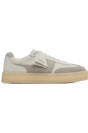 Clarks Off-White & Gray Tor 80 Sneakers