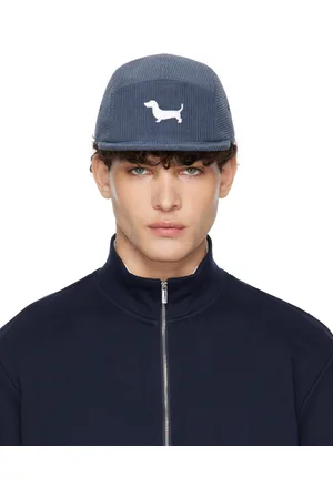 Thom Browne Navy 5-Panel Hector Corduroy Cap