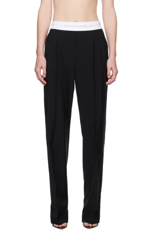 Alexander Wang Black Pleated Trousers
