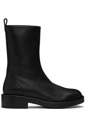Courrèges Black Rider Leather Boots