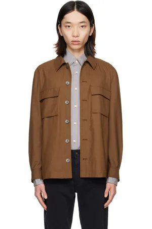 HUGO BOSS Brown Relaxed-Fit Jacket