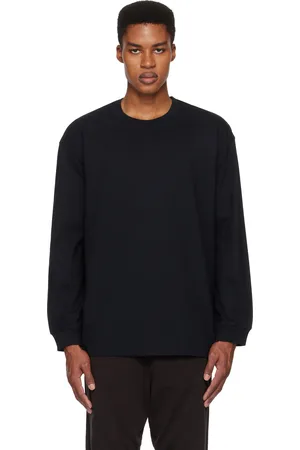 SKIMS Black Heavyweight Cotton Relaxed Long Sleeve T-shirt