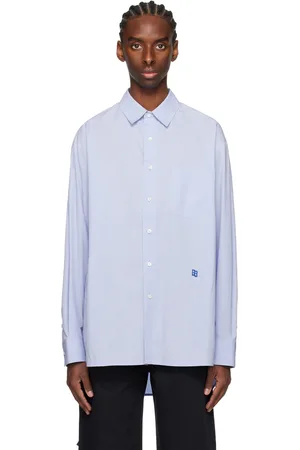 Ader Error Blue Significant Droptail Shirt