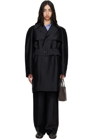 Carven Silk Wool Trench Coat
