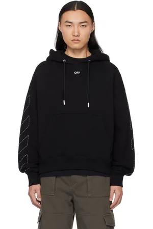 OFF-WHITE Black Stitch Arrow Skate Hoodie