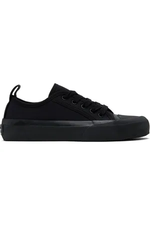 STUDIO NICHOLSON Navy Byrd Canvas Sneakers
