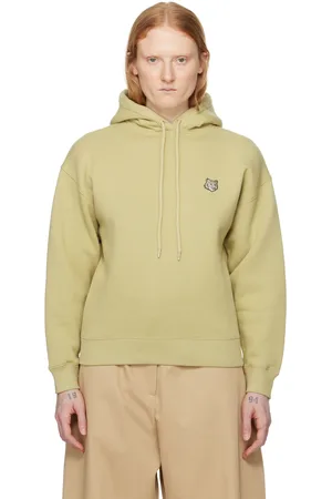 Maison Kitsuné Green Bold Fox Head Hoodie