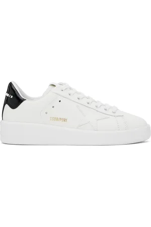 Golden Goose White & Black Purestar Sneakers