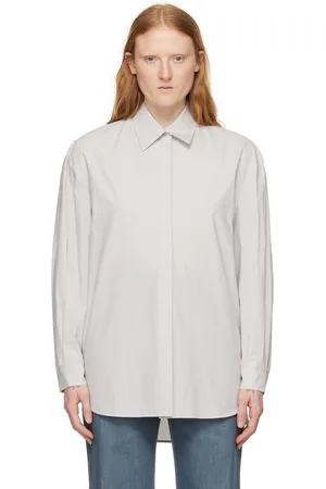 AMOMENTO Gray Oversized Shirt