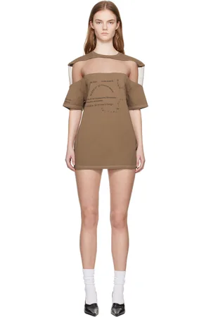 BLESS SSENSE Exclusive Brown Minidress