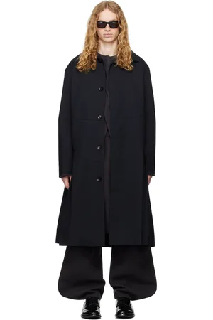 pet-tree-kor Navy Resonance Pleat Coat