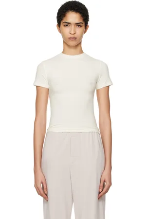 SKIMS Off-White Cotton Jersey T-shirt