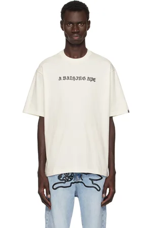 BAPE Off-White Gothic Logo Relaxed Fit T-shirt