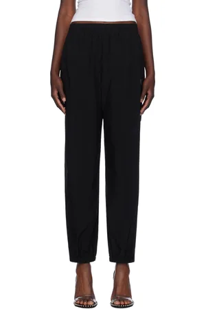Alexander Wang Black Water-Resistant Track Pants