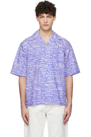 Marni Blue Pencil Logo Shirt