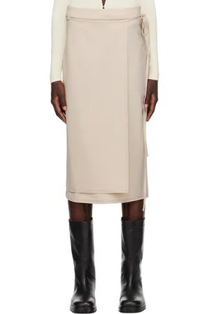 Bec & Bridge Beige Emmy Midi Skirt