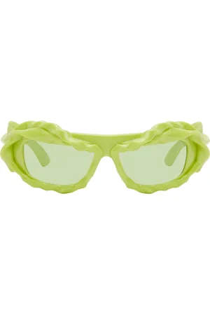 OTTOLINGER Green Twisted Sunglasses