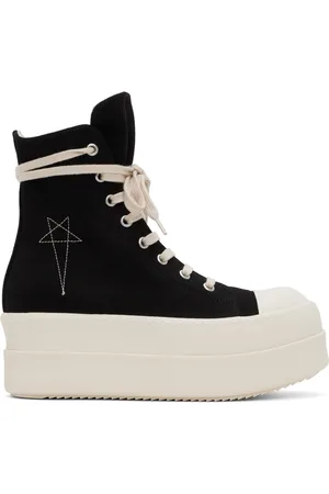 Rick Owens Black Porterville Double Bumper Sneaks Sneakers