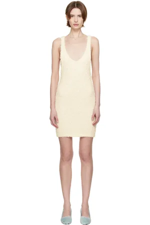 Entire Studios Off-White Tuft Tank Minidress