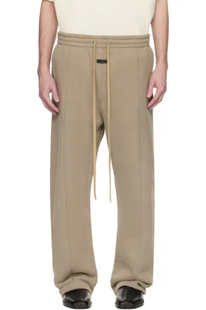 FEAR OF GOD Beige Cotton Cashmere Fleece Relaxed Sweatpants