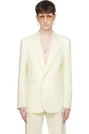 Dolce & Gabbana Off-White Single-Breasted Blazer