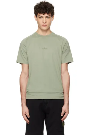 Stone Island Green Organic Cotton Jersey T-shirt