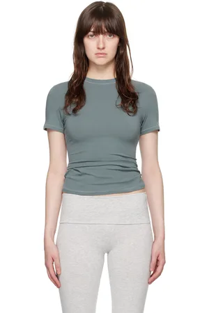 SKIMS Blue Cotton Jersey T-Shirt