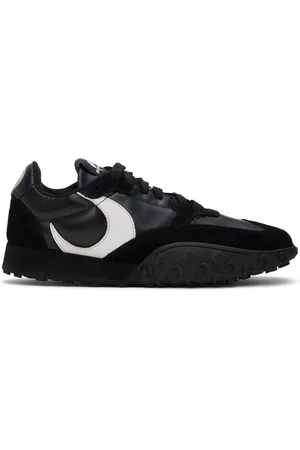 Marine Serre Black MS Rise Sneakers
