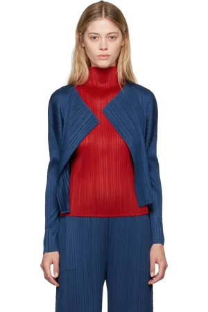 PLEATS PLEASE ISSEY MIYAKE Blue Monthly Colors June Cardigan