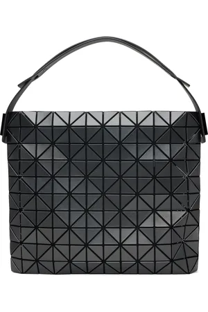 Issey Miyake Gunmetal Baguette Metallic Bag