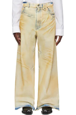 EgonLab Beige Baggy Jeans
