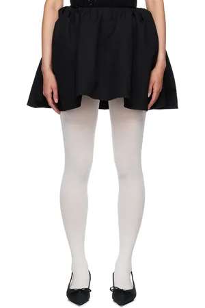 Shushu/Tong Black Bowknots Miniskirt