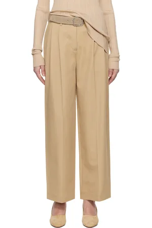 Totême Beige Relaxed Chino Trousers