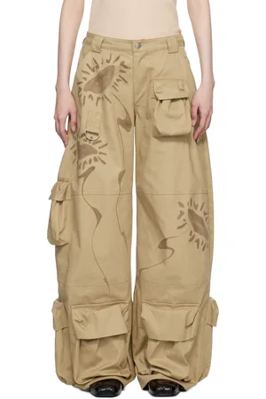 Collina Strada Beige Garden Cargo Pants