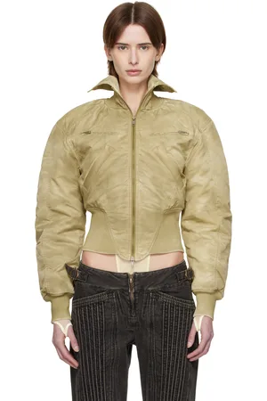 KNWLS Tan M-Claw Bomber Jacket