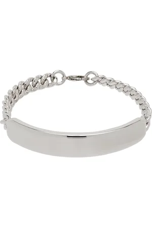A.P.C. Silver Darwin Curb Chain Bracelet