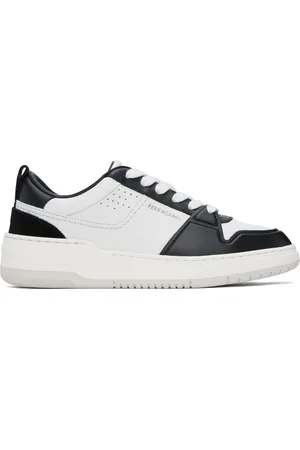 Salvatore Ferragamo Black & White Dennis Sneakers