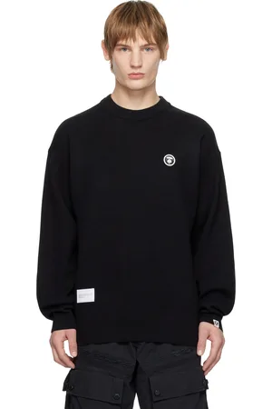 A Bathing Ape Black AAPE NOW Knit Sweater