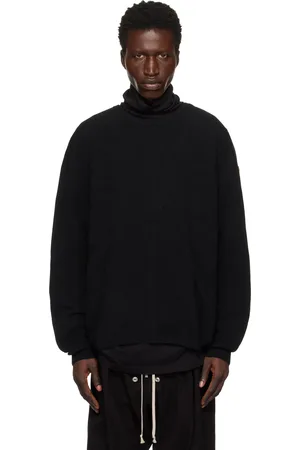 Rick Owens Moncler + Black Jumbo Round Neck Sweater