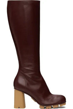 Bottega Veneta Burgundy Shore Boots