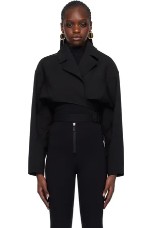 Alaïa Black Cross-Over Jacket