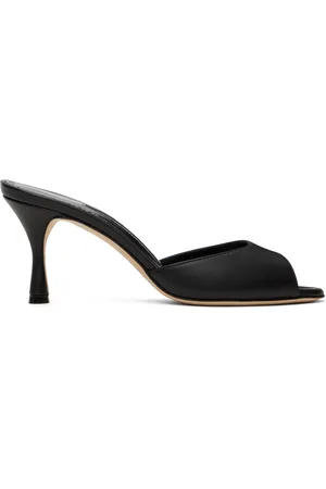 Manolo Blahnik Black Jada Heeled Sandals