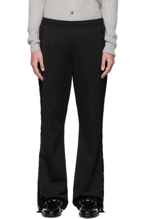Pins & Needles Black Fringe Boot-Cut Track Pants