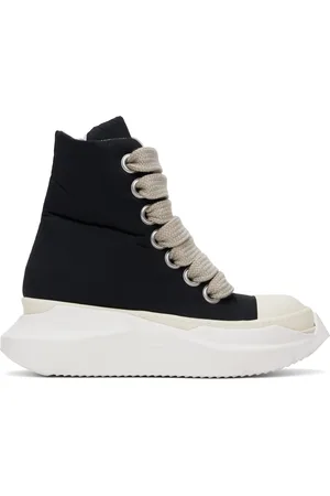 Rick Owens Black Porterville Jumbo Laced Abstract Sneakers