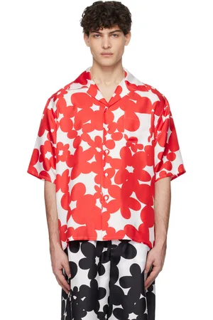 Marni Red & White Dilles Print Shirt