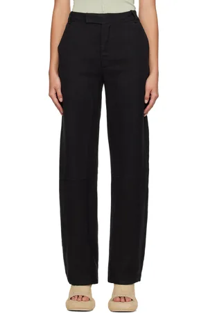 ECKHAUS LATTA Black Relaxed-Fit Trousers